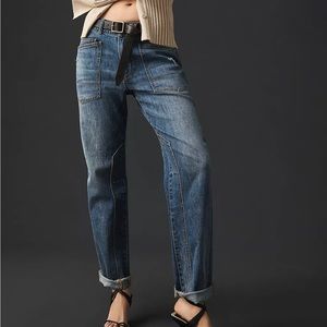 anthropologie pilcro the wanderer relaxed-leg jean | size 25